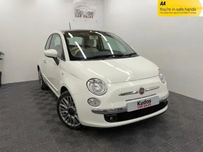 Used Fiat 500 Lounge 69 HP (50 kW) 2015 White Hatchback