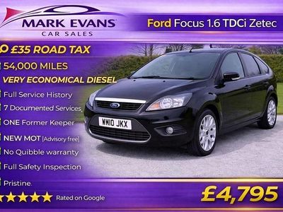 Used Ford Focus Zetec 110 HP (80 kW) 2010 Black Hatchback