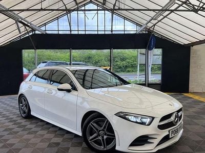 Used Mercedes A250 AMG line 224 HP (164 kW) 2018 White Hatchback