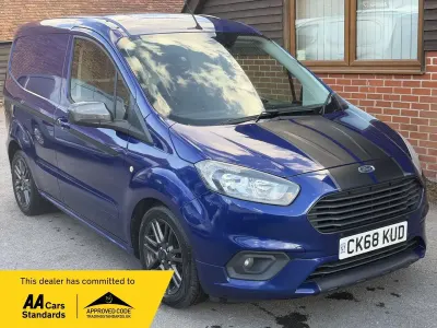 Used Ford Transit Sport 100 HP (73 kW) 2018 Blue Van