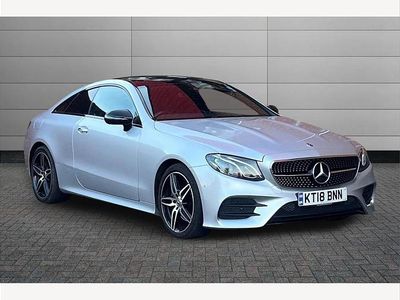 Used Mercedes E220 AMG Line Premium 194 HP (142 kW) 2018 Silver Coupe