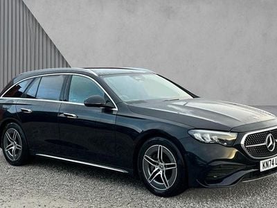 Obsidian black metallic Used 2024 Mercedes E200 AMG line Estate | £39,480