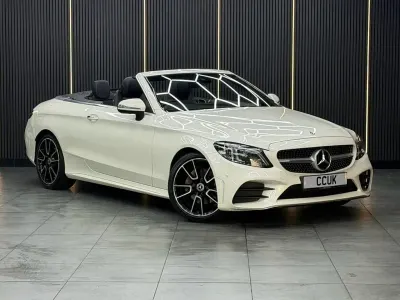 Used Mercedes C220 AMG line 194 HP (142 kW) 2019 White Cabriolet