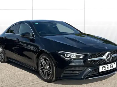 Used Mercedes CLA180 AMG line 136 HP (100 kW) 2021 Black Sedan