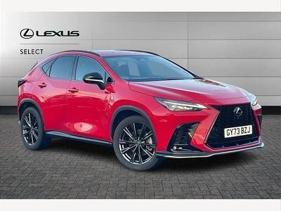 Fuji red Used 2023 Lexus NX450h+ Sport Line SUV | £46,499 (Fair price)