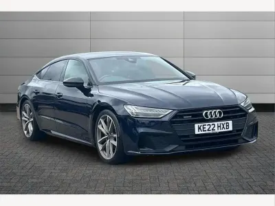 Used Audi A7 Black Edition 204 HP (150 kW) 2022 Blue Sedan