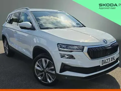 Used Skoda Karoq SE L 150 HP (110 kW) 2023 Moon white metallic SUV