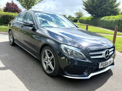 Used Mercedes C220 AMG line 2017 Black Sedan