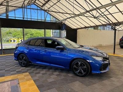 Begagnad Honda Civic Sport 2018 Blå Halvkombi