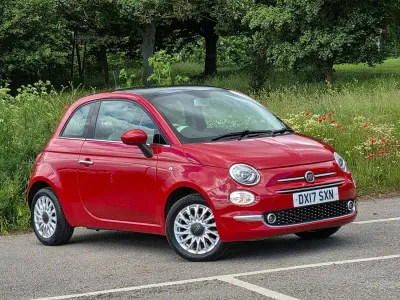 Used Fiat 500 Lounge 69 HP (50 kW) 2017 Red Hatchback