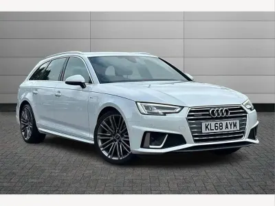 Used Audi A4 S-Line 190 HP (139 kW) 2019 White Estate
