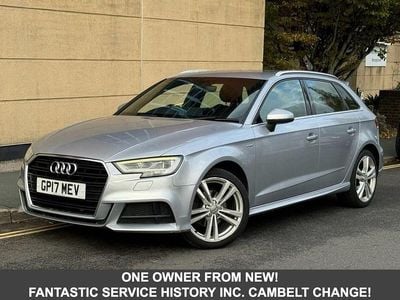 Silver Used 2017 Audi A3 Sportback S-Line Hatchback | £11,995 (A bit pricey)