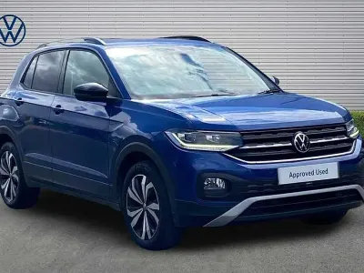 Used VW T-Cross Black Edition 95 HP (69 kW) 2021 Blue SUV
