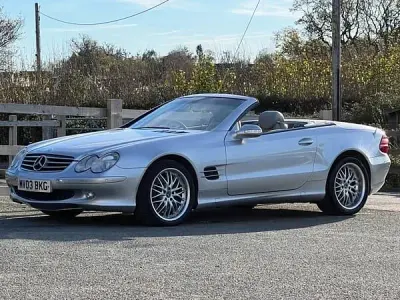 Used Mercedes SL500 306 HP (225 kW) 2003 Silver Cabriolet