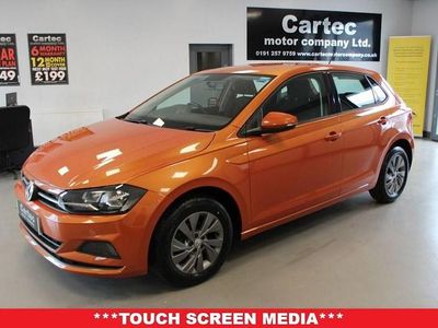Used VW Polo SE 95 HP (69 kW) 2018 Orange Hatchback