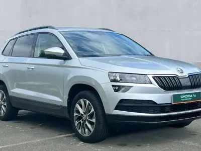 Used Skoda Karoq SE Drive 150 HP (110 kW) 2021 Brilliant silve SUV