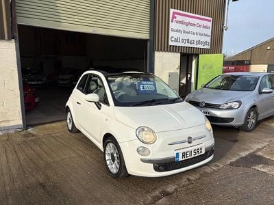 White Used 2011 Fiat 500 Lounge Cabriolet | £3,295 (Super price)