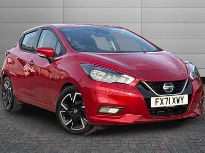 Used Nissan Micra Acenta 92 HP (67 kW) 2021 Red Hatchback