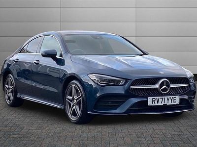 Used Mercedes CLA250e AMG Line Premium Plus 218 HP (160 kW) 2021 Denim blue Sedan