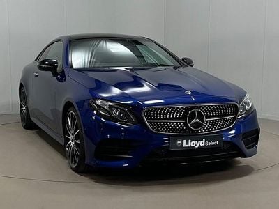 Used Mercedes E220 AMG Line Premium Plus 191 HP (140 kW) 2020 Blue Coupe
