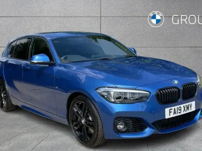 Used BMW 118 M Sport 134 HP (98 kW) 2019 Blue Hatchback