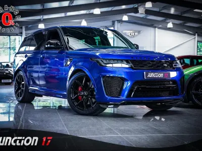 Używany Land Rover Range Rover Sport SVR 575 KM (422 kW) 2020 Niebieski SUV