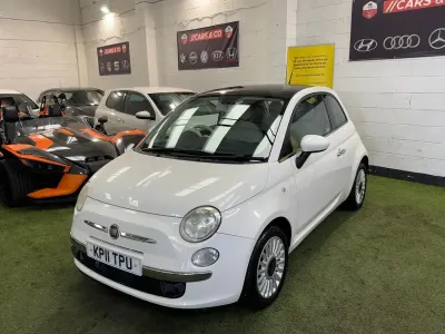 Used Fiat 500 Lounge 69 HP (50 kW) 2011 White Hatchback