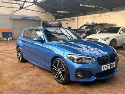 Usado BMW 118 Efficient Dynamics 2017 Azul Utilitario