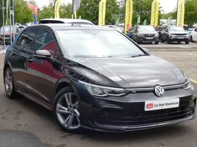 Used VW Golf VIII R-line 128 HP (94 kW) 2021 Black Hatchback