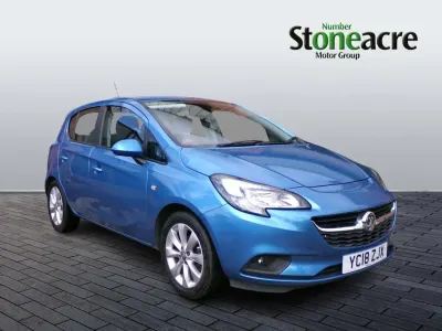 Used Vauxhall Corsa 75 HP (55 kW) 2018 Blue Hatchback