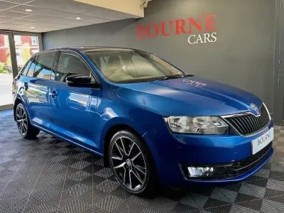 Used Skoda Rapid Sport 110 HP (80 kW) 2017 Blue Hatchback