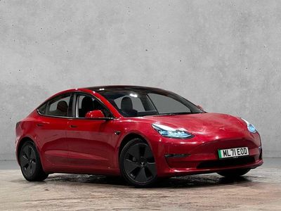 Used Tesla Model 3 Long Range AWD 366 kW (498 HP) 2021 Red Sedan