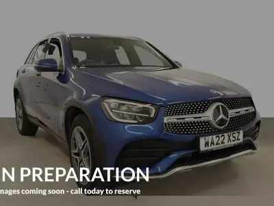 Used Mercedes GLC300 AMG line 272 HP (200 kW) 2022 Blue SUV