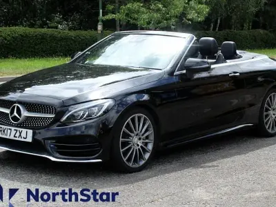 Used Mercedes C250 AMG Line Premium Plus 204 HP (150 kW) 2017 Black Cabriolet