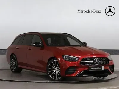 Used Mercedes E220 AMG line 194 HP (142 kW) 2021 Red Estate