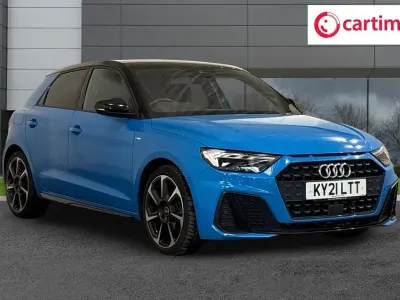 Used Audi A1 Sportback Black Edition 95 HP (69 kW) 2021 Blue Hatchback