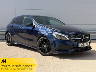 Used Mercedes A200 AMG Line Premium 2017 Blue Hatchback
