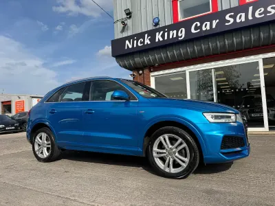 Used Audi Q3 S-Line 150 HP (110 kW) 2017 Blue SUV