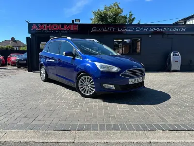 Used Ford Grand C-Max Titanium 125 HP (91 kW) 2016 Blue MPV
