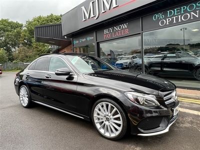 used Mercedes C250 C Class 2.1D 4MATIC AMG LINE PREMIUM PLUS 4d 204 BHP *4WD* *PAN ROOF* BURMESTER SOUND* KEYLESS GO*