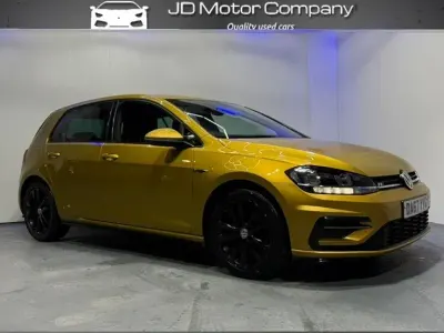 Used VW Golf VII R-line 150 HP (110 kW) 2018 Yellow Hatchback