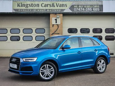 Used Audi Q3 S-Line 150 HP (110 kW) 2017 Blue SUV