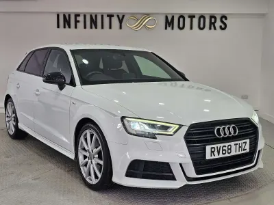Used Audi A3 Sportback Black Edition 2018 White Hatchback