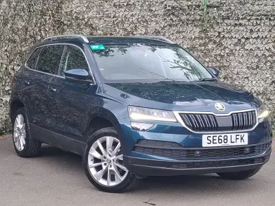 Used Skoda Karoq SE L 150 HP (110 kW) 2019 Blue SUV