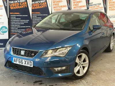 Used Seat Leon FR 150 HP (110 kW) 2016 Blue Hatchback