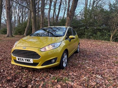 Used Ford Fiesta Zetec 2014 Yellow Hatchback