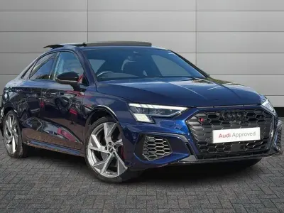 Used Audi S3 Black Edition 306 HP (225 kW) 2024 Navarra blue Sedan