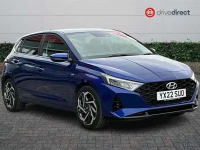 Used Hyundai i20 Premium 2022 Blue Hatchback