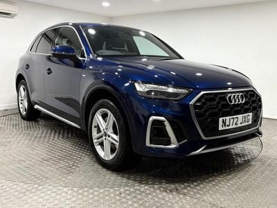 Begagnad Audi Q5 S-Line 204 HK (150 kW) 2022 Blå SUV