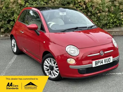 Used Fiat 500 Lounge 69 HP (50 kW) 2014 Red Hatchback